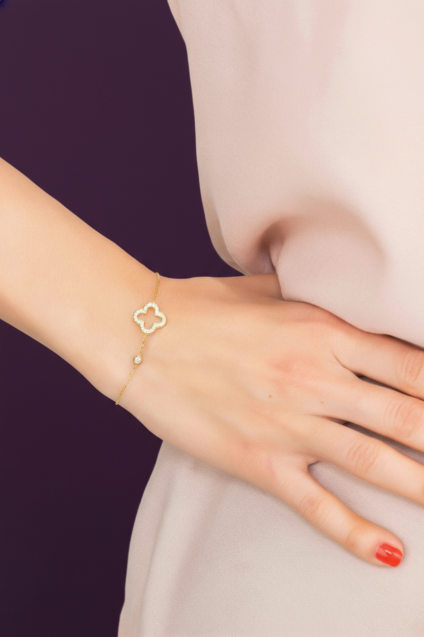 Open Clover Bracelet