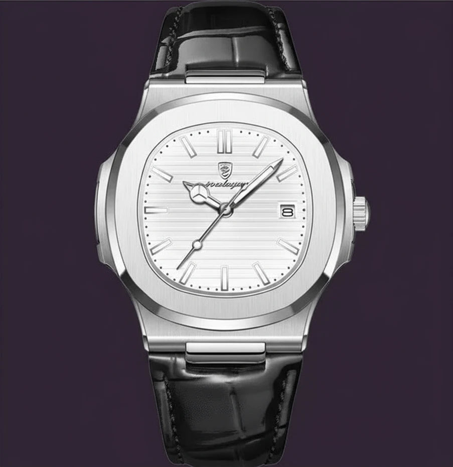 Classic 613 Luxury Analog Quartz Watch Simple Retro Square Case Alloy Business Antique Fashion Sport Charm Wristwatches for Men