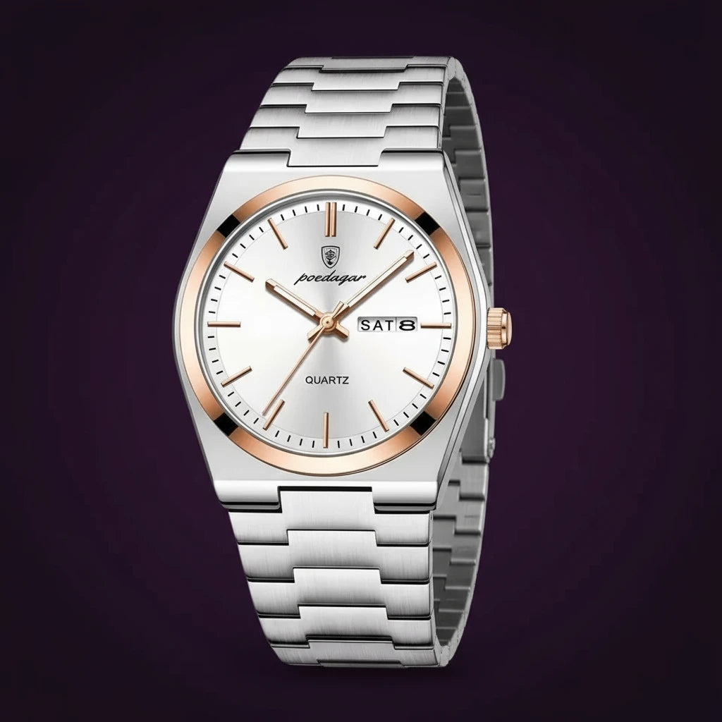 C 930 Luxury Retro Analog Quartz Korean Business Sport Alloy Stainless Steel Leather Simple Antique Wristwatches for Men