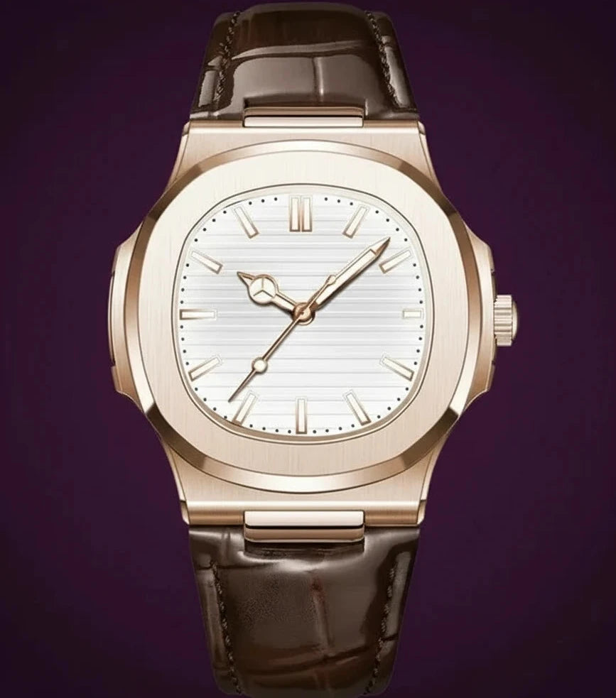 Classic 613 Luxury Analog Quartz Watch Simple Retro Square Case Alloy Business Antique Fashion Sport Charm Wristwatches for Men