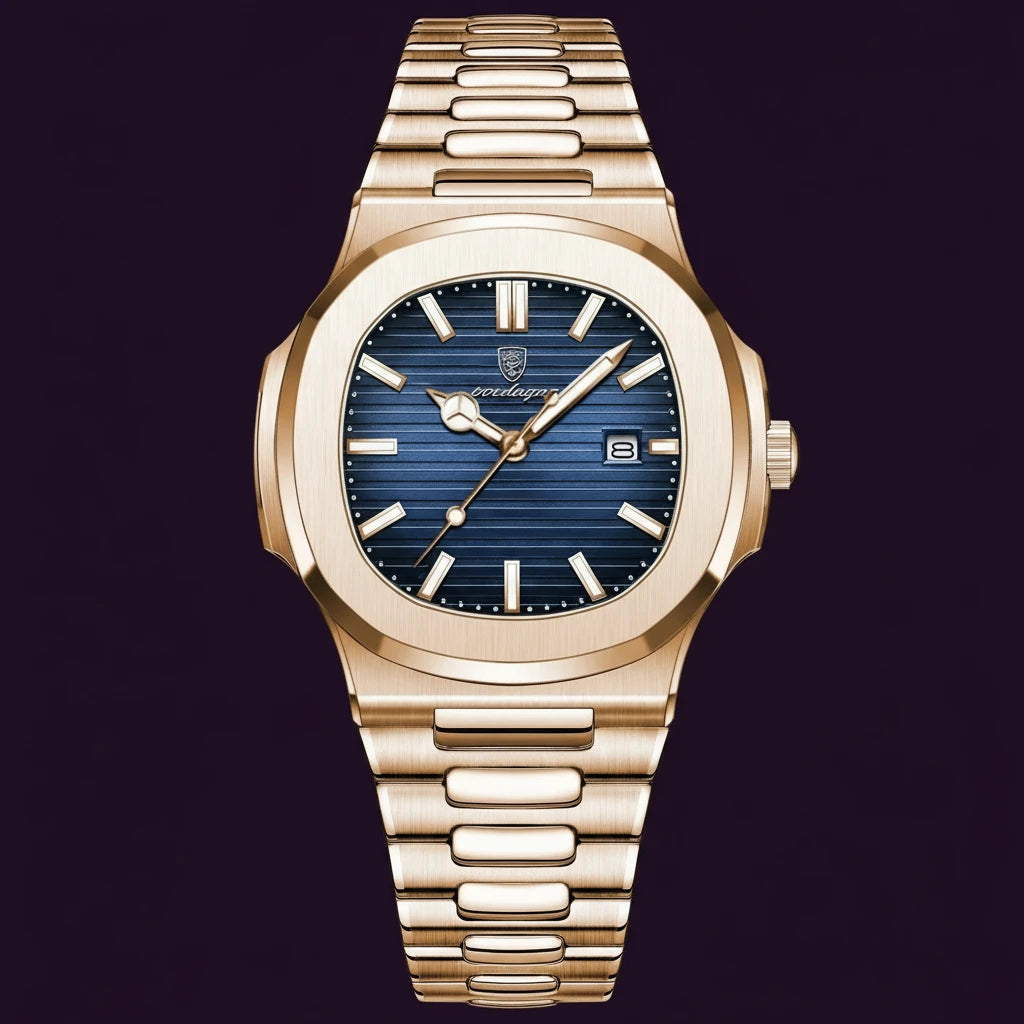 Classic 613 Luxury Analog Quartz Watch Simple Retro Square Case Alloy Business Antique Fashion Sport Charm Wristwatches for Men