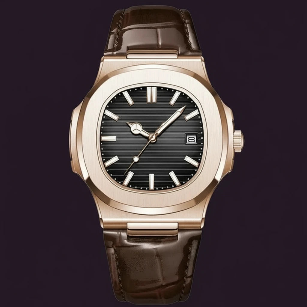 Classic 613 Luxury Analog Quartz Watch Simple Retro Square Case Alloy Business Antique Fashion Sport Charm Wristwatches for Men