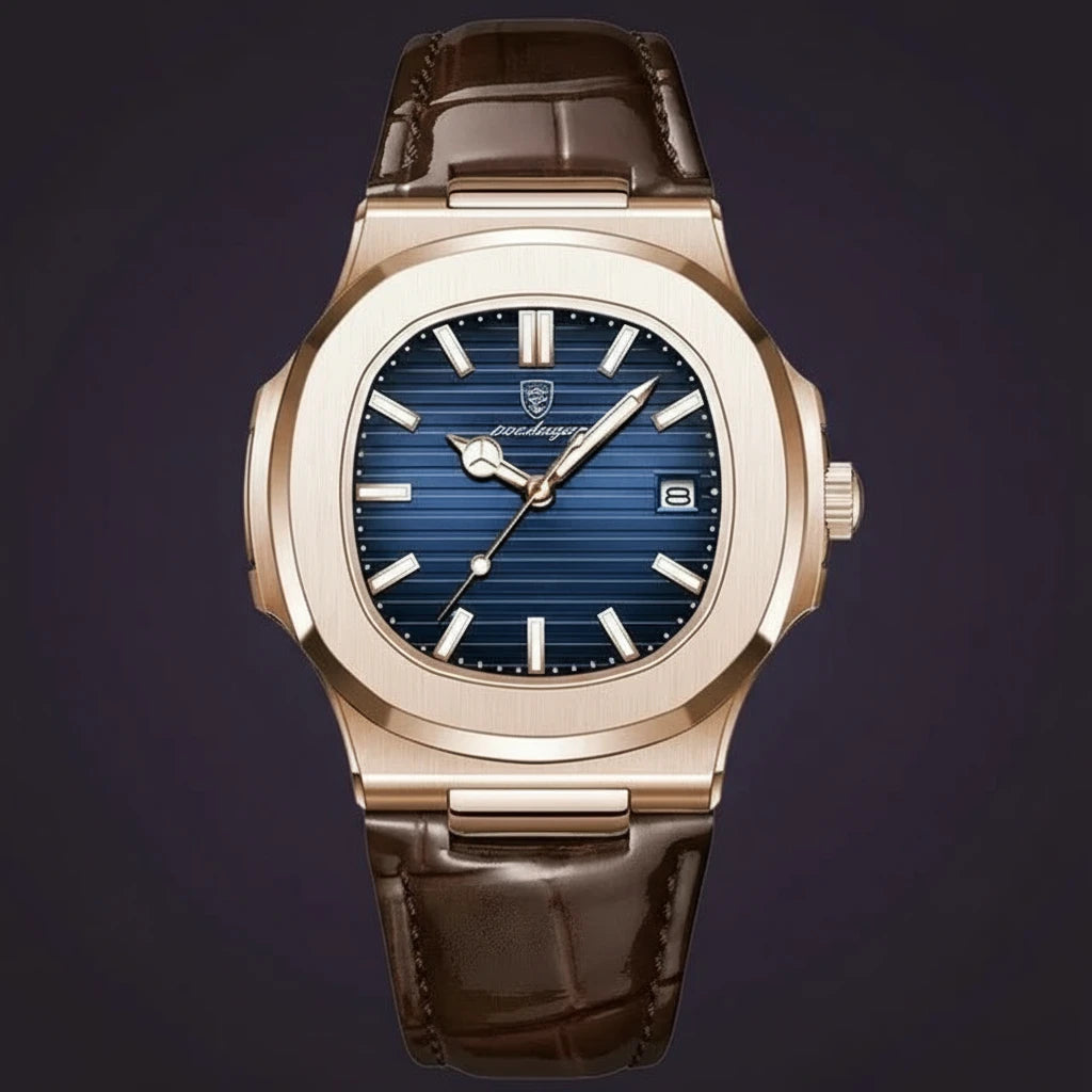 Classic 613 Luxury Analog Quartz Watch Simple Retro Square Case Alloy Business Antique Fashion Sport Charm Wristwatches for Men