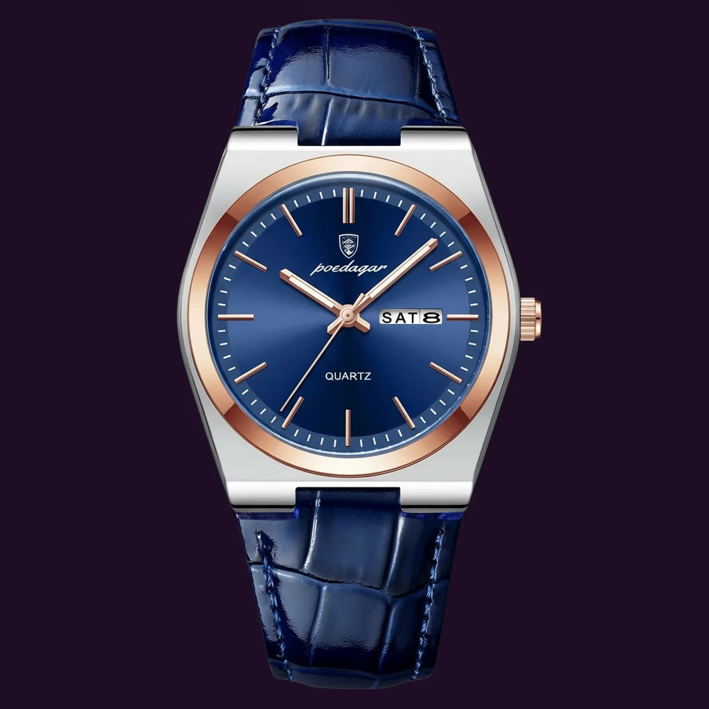 C 930 Luxury Retro Analog Quartz Korean Business Sport Alloy Stainless Steel Leather Simple Antique Wristwatches for Men