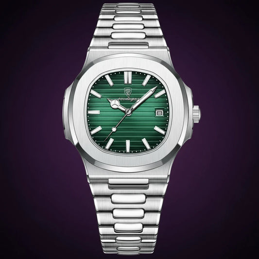 Classic 613 Luxury Analog Quartz Watch Simple Retro Square Case Alloy Business Antique Fashion Sport Charm Wristwatches for Men