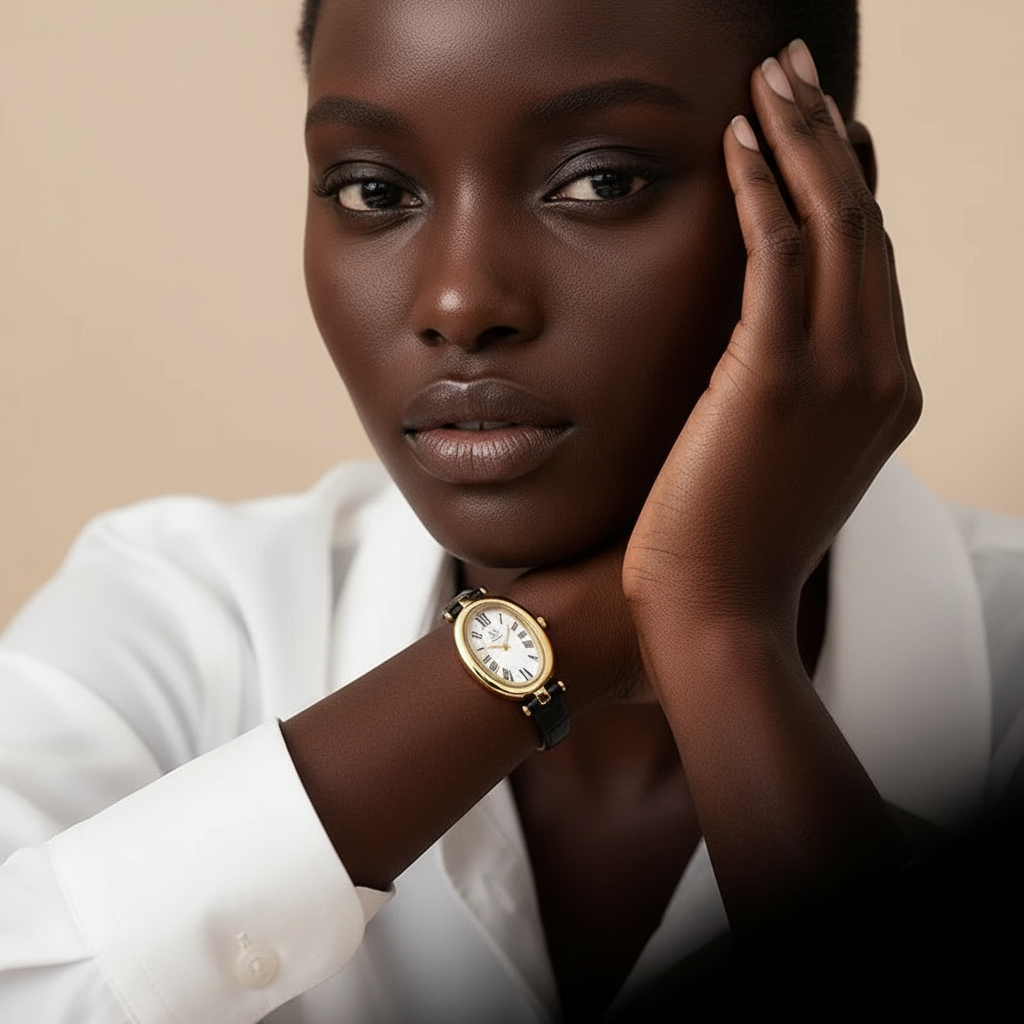 Venus 8 High Quality Female Wrist Watch Japan Movement Oval PU Leather Quartz Ladies Watch Beautiful Girl Watches