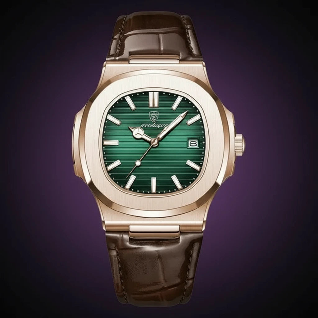 Classic 613 Luxury Analog Quartz Watch Simple Retro Square Case Alloy Business Antique Fashion Sport Charm Wristwatches for Men