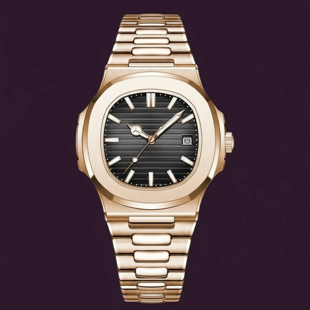 Classic 613 Luxury Analog Quartz Watch Simple Retro Square Case Alloy Business Antique Fashion Sport Charm Wristwatches for Men